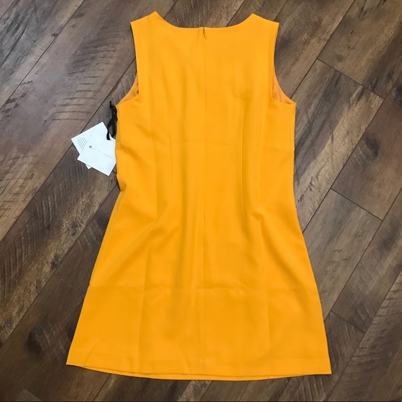 Victoria Beckham yellow dress w white tulip Sz M - Picture 5 of 5